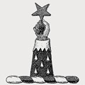 Doughty family crest, coat of arms