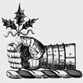 Irwin family crest, coat of arms