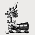Eeles family crest, coat of arms