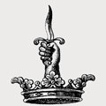 Burnham family crest, coat of arms