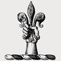 Moone family crest, coat of arms