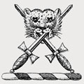 Tighe family crest, coat of arms