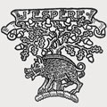 Hunter family crest, coat of arms