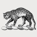 Panther family crest, coat of arms