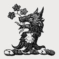 Monk family crest, coat of arms