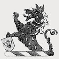 Hubert family crest, coat of arms