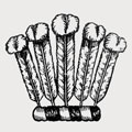 Berney family crest, coat of arms