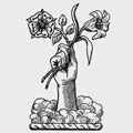 Flower family crest, coat of arms
