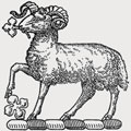 Burnham family crest, coat of arms