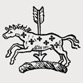 Straker family crest, coat of arms