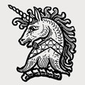 Silver family crest, coat of arms