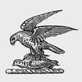 Glegg family crest, coat of arms