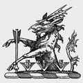 Lea family crest, coat of arms