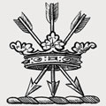 Hutton family crest, coat of arms