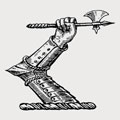 Batten family crest, coat of arms