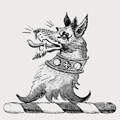 Bunbury-Tighe family crest, coat of arms