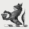 Wolf family crest, coat of arms