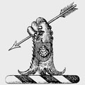 Earle family crest, coat of arms
