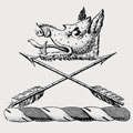 Evans family crest, coat of arms