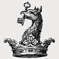 Longhurst family crest, coat of arms