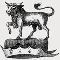 Mervyn family crest, coat of arms