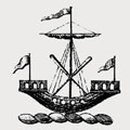 Barrat family crest, coat of arms