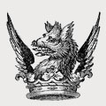Lucey family crest, coat of arms