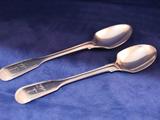 A pair of Victorian egg spoons