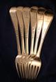 A set of six Victorian dinner forks