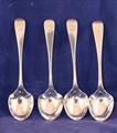 A pretty set of four Victorian egg spoons