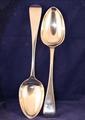 A pair of Victorian serving spoons