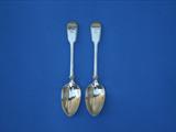 Two silver table spoons