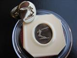 Seal engraved English Oxford Oval signet ring.