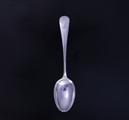 An Edwardian Old English pattern sterling silver dessert spoon