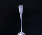 An Edwardian Old English pattern sterling silver dessert spoon