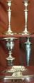 George III Silver Neo-Classical Style Candlesticks