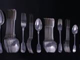 Service of Victorian silver flatware