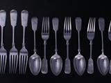 Part Victorian silver service