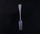 A silver dessert fork