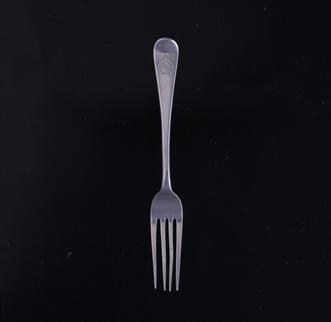 A Victorian Old English pattern sterling silver dessert fork
