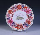 A Worcester porcelain armorial plate