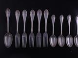 Part service of Victorian flatware