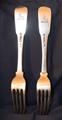A pair of Irish Georgian dinner forks