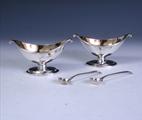 Pair of George III silver salts