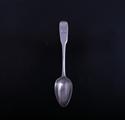 A George III sterling silver fiddle pattern teaspoon