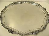 Sterling Silver Salver / Round Tray. 14 3/4