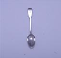 A Victorian fiddle pattern sterling silver teaspoon