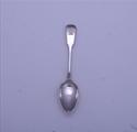 A George III sterling silver fiddle pattern teaspoon