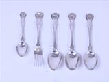 A group of George IV sterling silver flatware