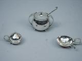 Silver 3 Piece Condiment Set